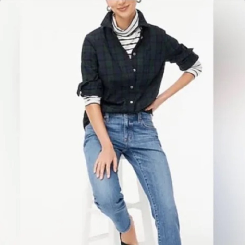 J Crew Blackwatch Tartan Plaid Button-down size M NWT